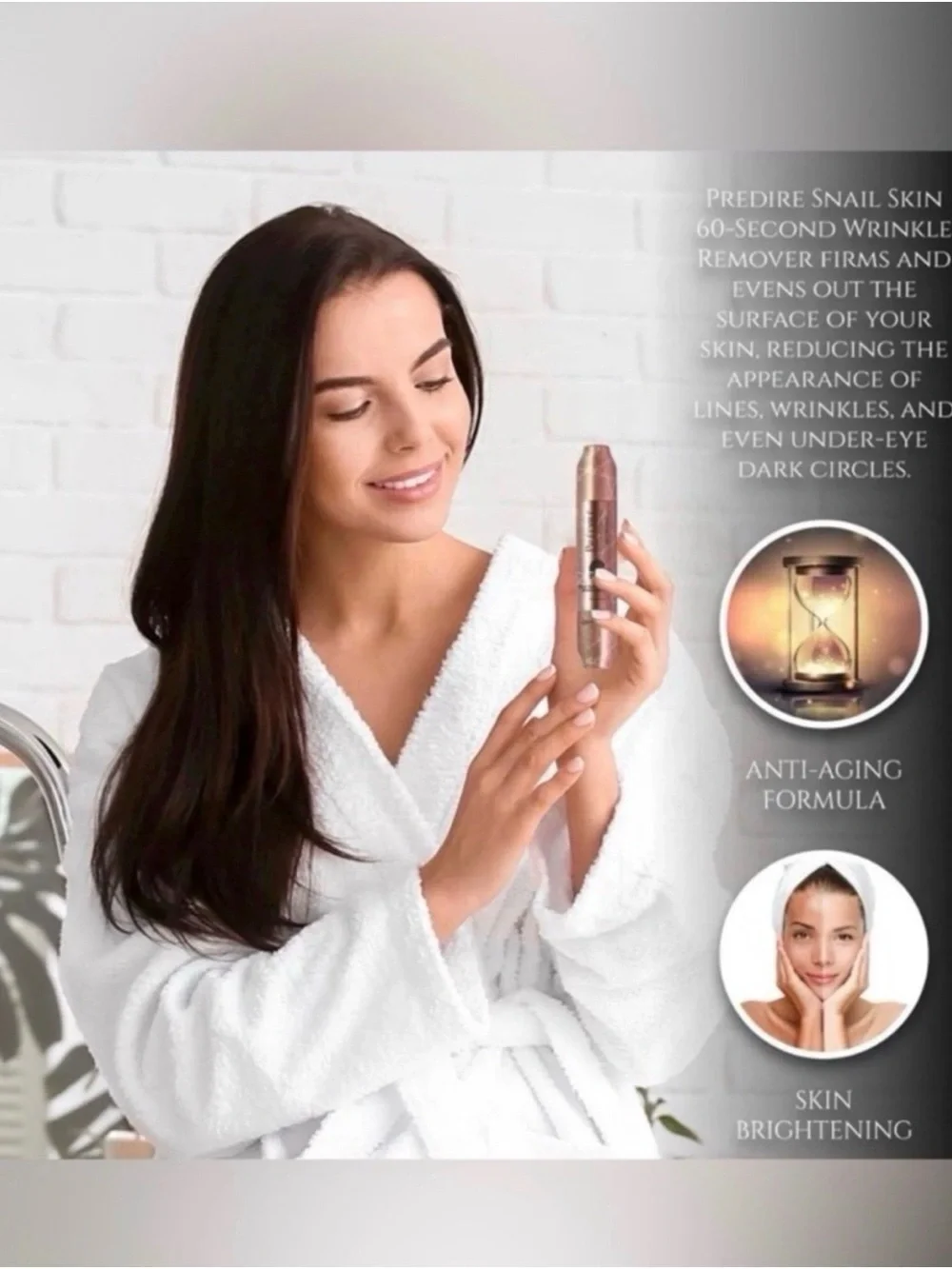 PREDIRE PARIS Snail Mucin Instant 60 Second Wrinkle Remover ~ Retail $1400